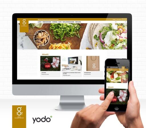 Ny hemsida till Gefle Gourmetservice. Skapad av webbyrån Precis Reklam i Yodo CMS.