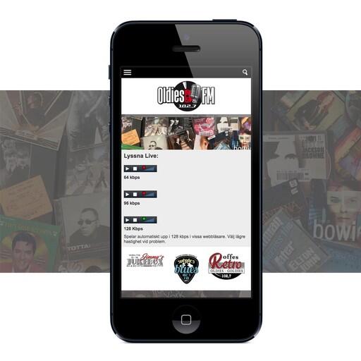 Oldies FM 102,7s nya hemsida är mobilanpassad - lyssna på gamla klassiker vart du än är!