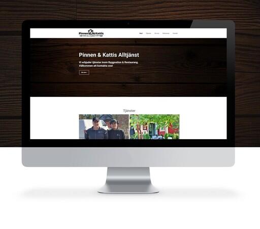 Pinnen & Kattis Alltjänst nya hemsida skapad i Yodo CMS.