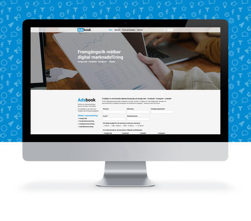 Adsbooks nya hemsida är skapad i Yodo CMS.