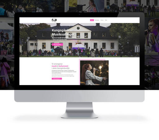 Kungsgårdens Musiksalongers nya hemsida är skapad med Yodo CMS.