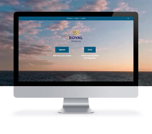 Royal Shippings nya hemsida är publicerad med Yodo CMS.