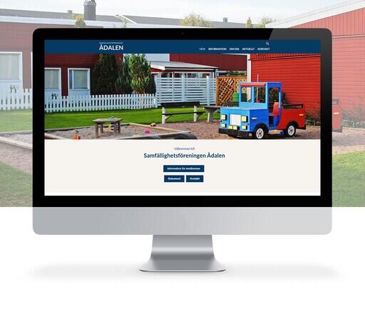 Samfällighetsföreningen Ådalens nya hemsida är skapad i Yodo CMS.